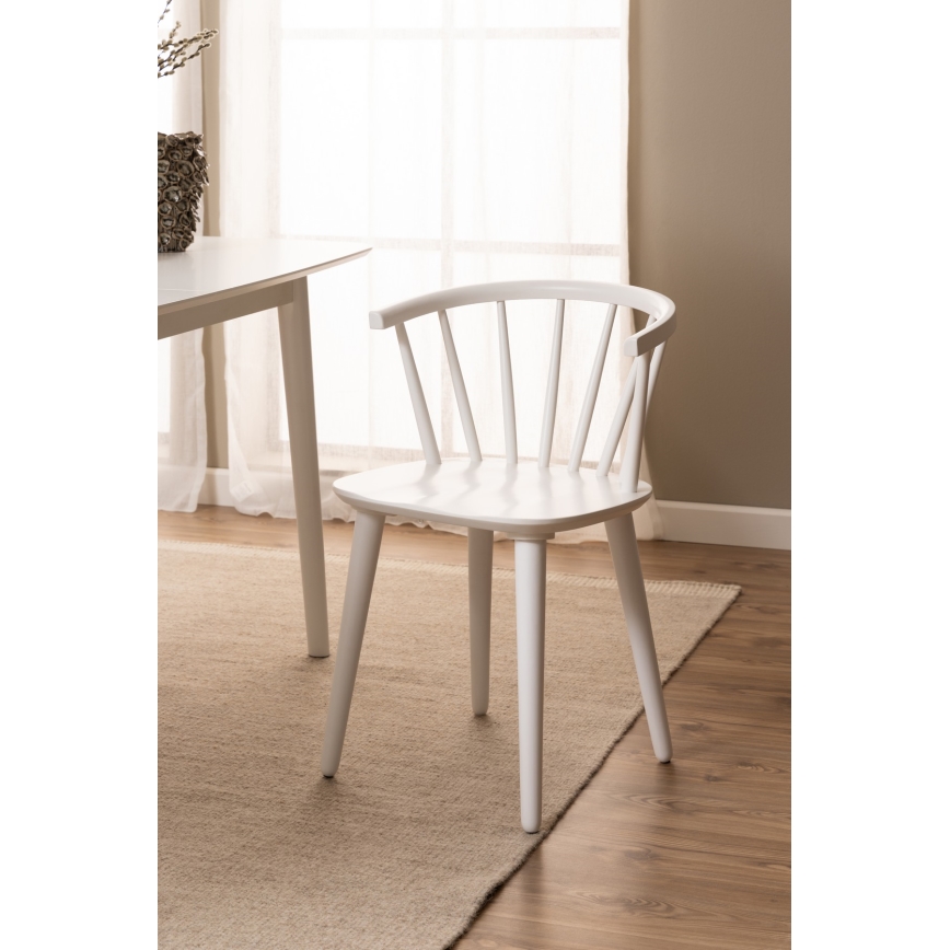 Chaise de salle à manger RUBY 1 pcs blanc