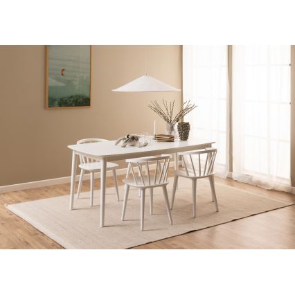 Chaise de salle à manger RUBY 1 pcs blanc