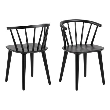 Chaise de salle à manger RUBY 1 pcs noir