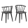 Chaise de salle à manger RUBY 1 pcs noir