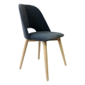 Chaise de salle à manger THEO gris foncé