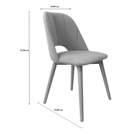 Chaise de salle à manger THEO jaune