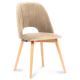 Chaise de salle à manger TINO 86x48 cm beige/chêne clair