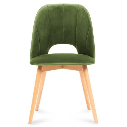 Chaise de salle à manger TINO 86x48 cm vert clair/chêne clair