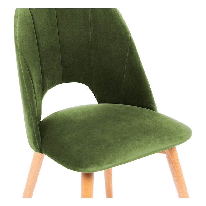 Chaise de salle à manger TINO 86x48 cm vert clair/chêne clair