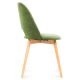 Chaise de salle à manger TINO 86x48 cm vert clair/chêne clair
