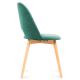 Chaise de salle à manger TINO 86x48 cm vert foncé/chêne clair