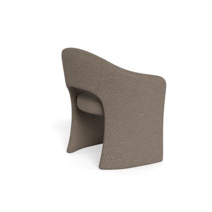 Chaise de salle à manger TORI avec accoudoirs, taupe