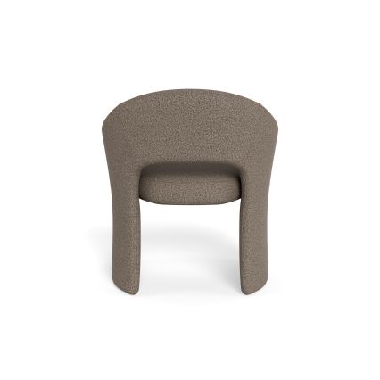 Chaise de salle à manger TORI avec accoudoirs, taupe