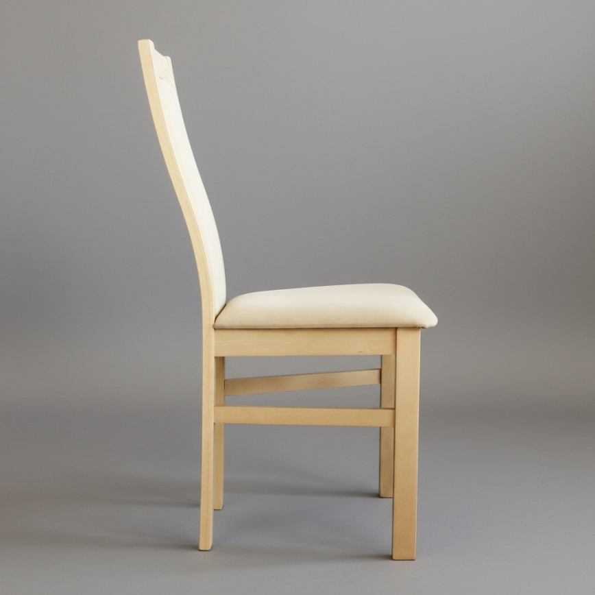 Chaise de salle à manger ZOE chêne/crème