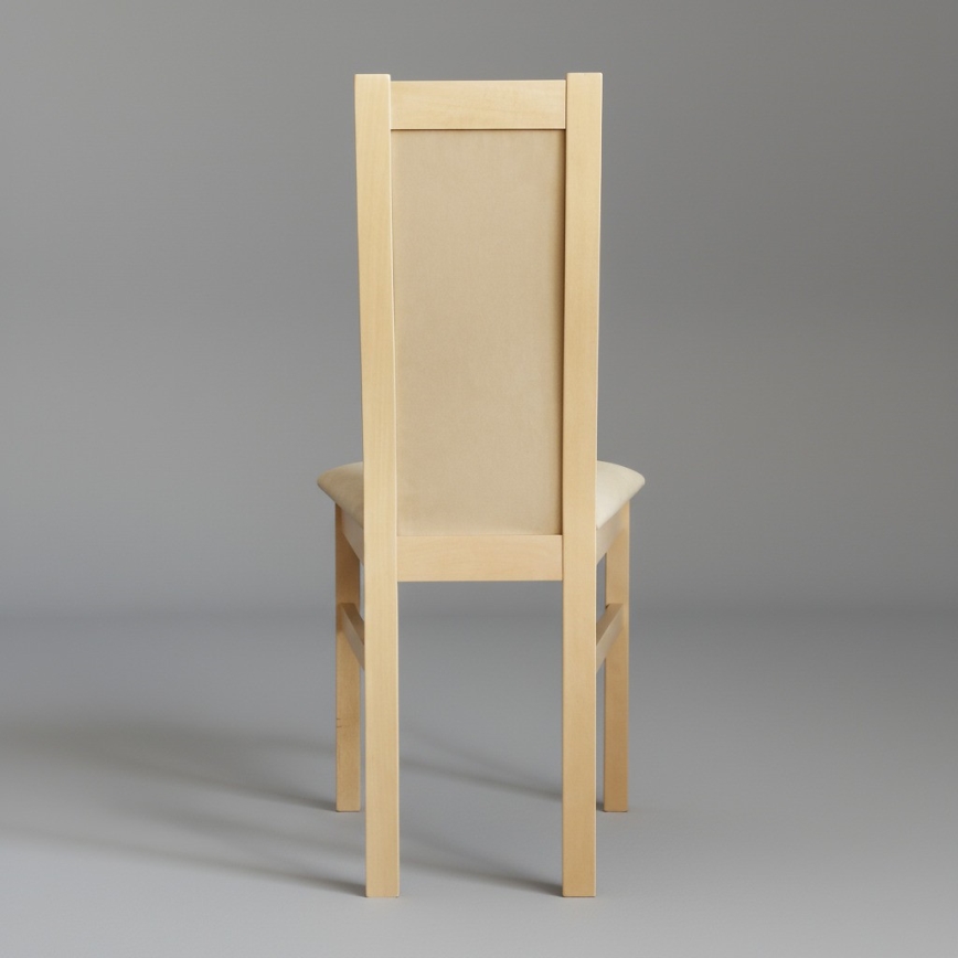 Chaise de salle à manger ZOE chêne/crème