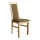 Chaise de salle à manger ZOE chêne/marron foncé
