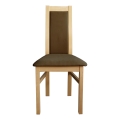 Chaise de salle à manger ZOE hêtre/marron foncé