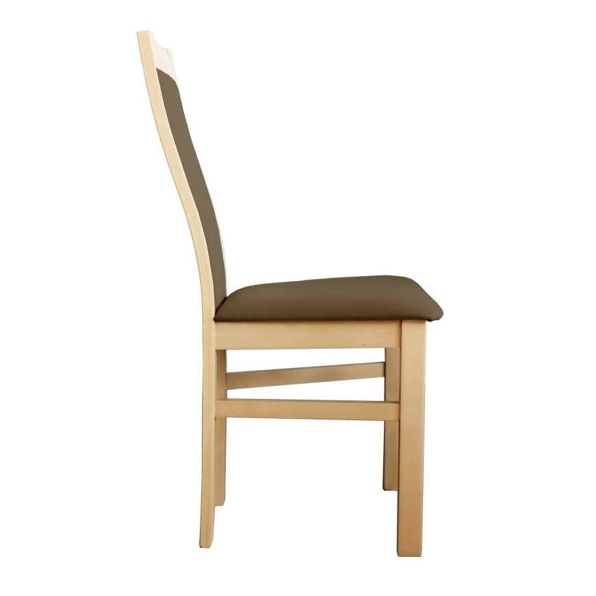 Chaise de salle à manger ZOE hêtre/marron foncé