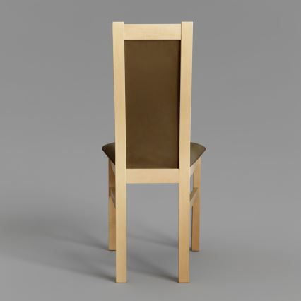 Chaise de salle à manger ZOE hêtre/marron foncé