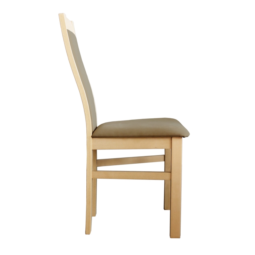 Chaise de salle à manger ZOE hêtre/marron