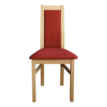 Chaise de salle à manger ZOE hêtre/rouge