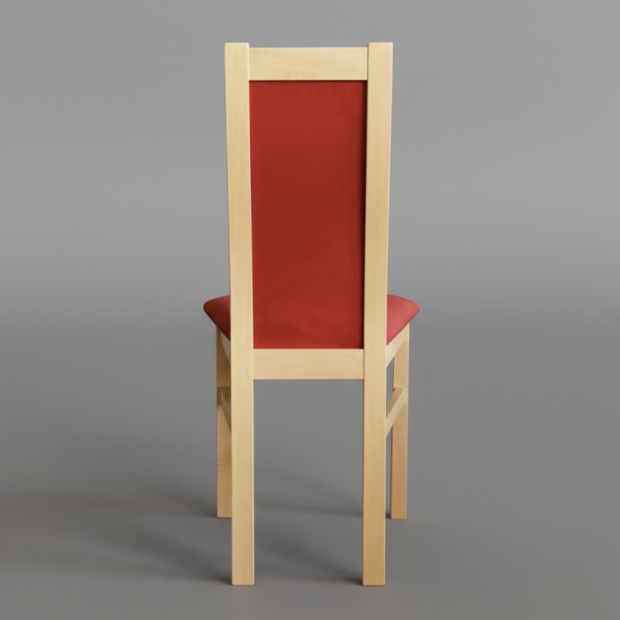 Chaise de salle à manger ZOE hêtre/rouge