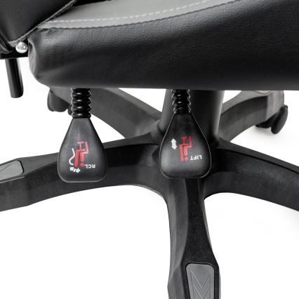 Chaise de jeu FIORANO noir/gris