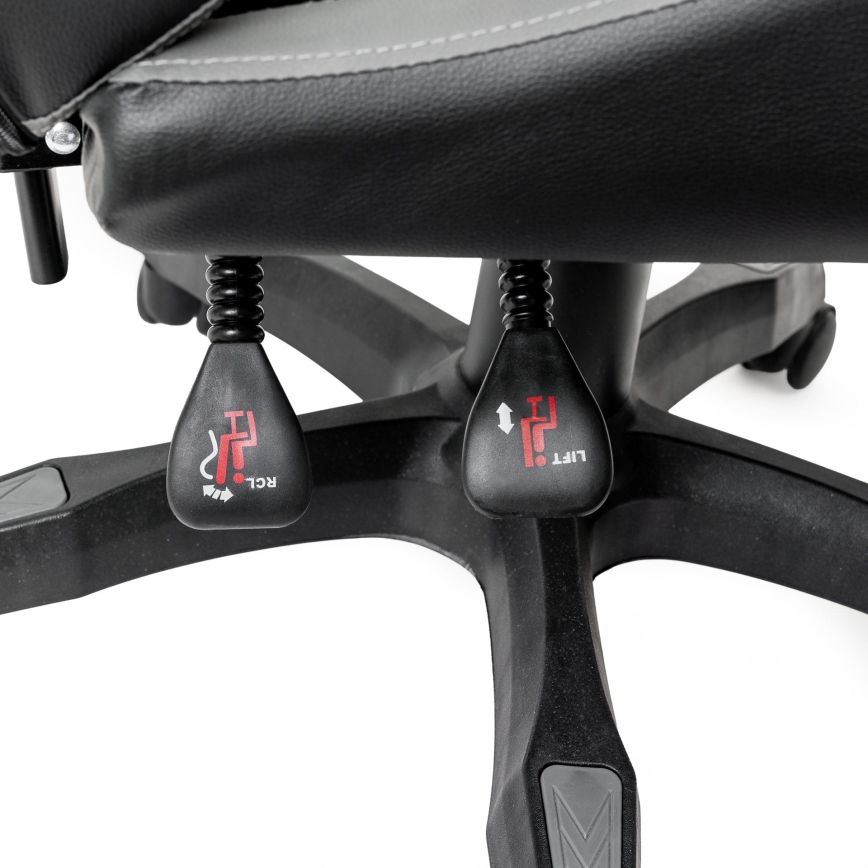 Chaise de jeu FIORANO noir/gris