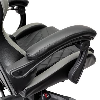 Chaise de jeu FIORANO noir/gris