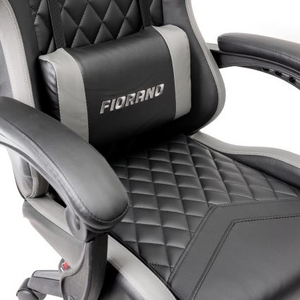 Chaise de jeu FIORANO noir/gris