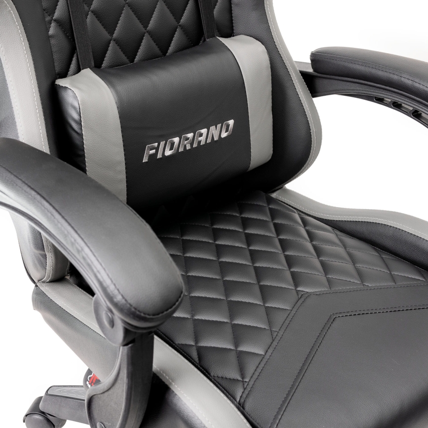 Chaise de jeu FIORANO noir/gris