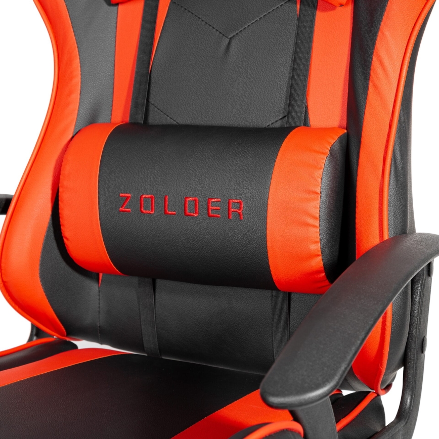 Chaise gaming VARR Zolder noir/rouge