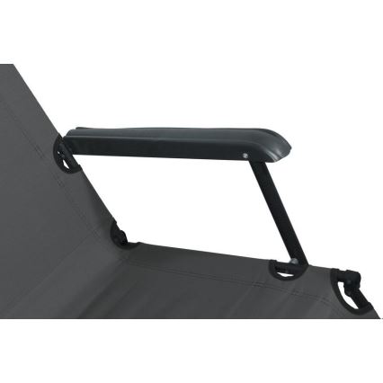 Chaise réglable pliable anthracite