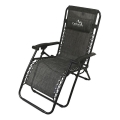 Chaise réglable pliable anthracite