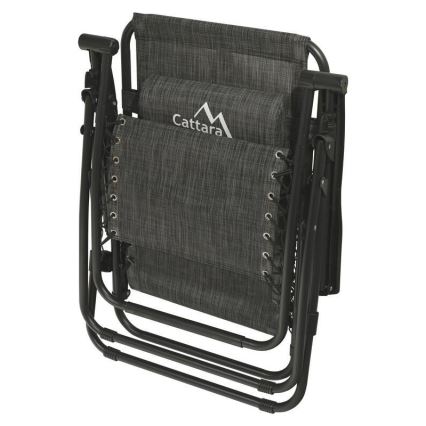 Chaise réglable pliable anthracite