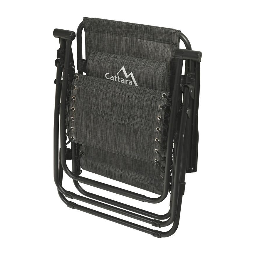 Chaise réglable pliable anthracite