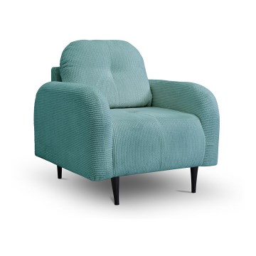 Chaise rembourrée CLOUDY turquoise