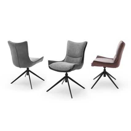 Chaise ZAIRA, 1 unité, coloris anthracite