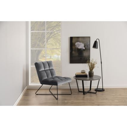Chaise ZETA gris foncé