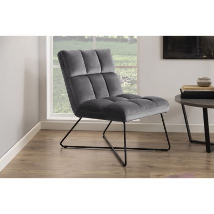 Chaise ZETA gris foncé