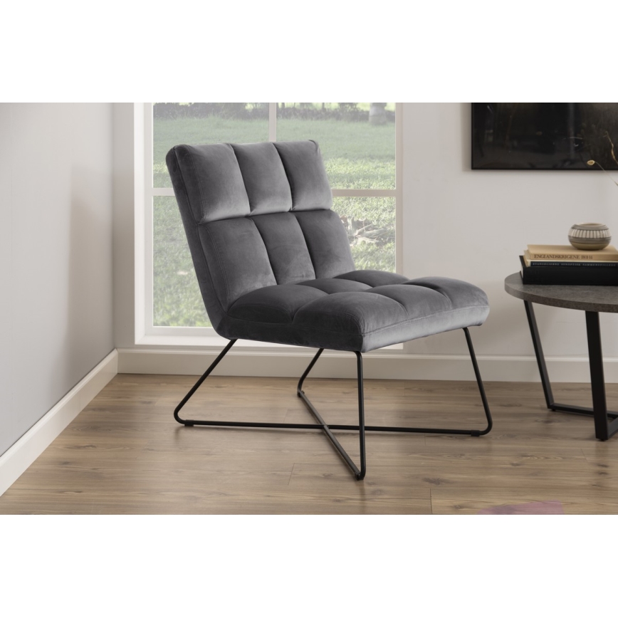 Chaise ZETA gris foncé