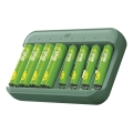 Chargeur de piles GP Charge & save 4×AA/AAA 1300 mAh/650 mAh 5V