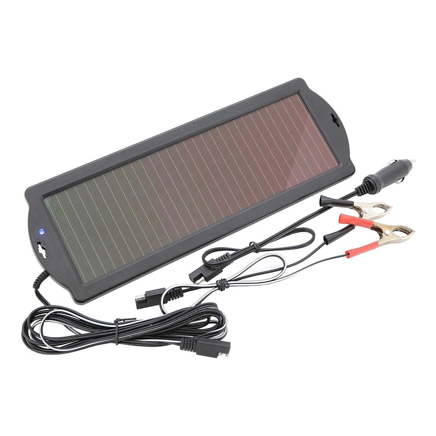 Chargeur solaire pour batteries de voiture 1,8W/12V