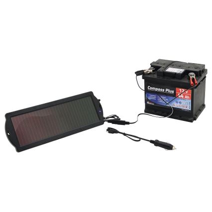 Chargeur solaire pour batteries de voiture 1,8W/12V