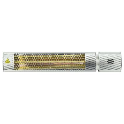 Chauffage infrarouge 1000/2000W/230V IP55 + télécommande