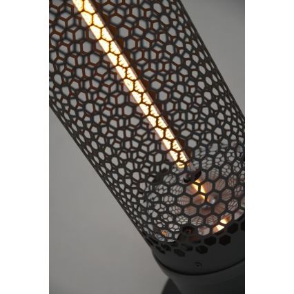 Chauffage infrarouge de sol 1000W/230V IP44 noir