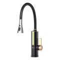 Chauffe-eau instantané avec affichage LED 3000W/230V IPX4 noir/doré