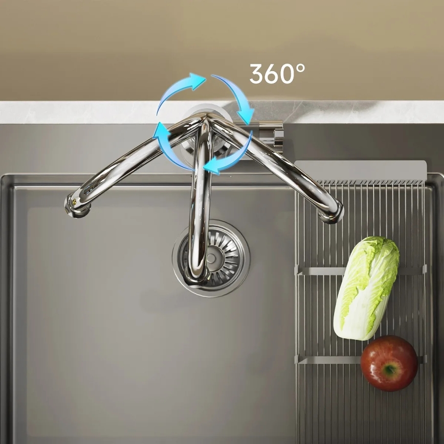 Chauffe-eau instantané avec écran LED 3000W/230V IPX4 acier inoxydable