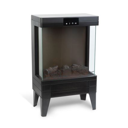 Cheminée électrique LED avec chauffage LED/2000W/230V + télécommande