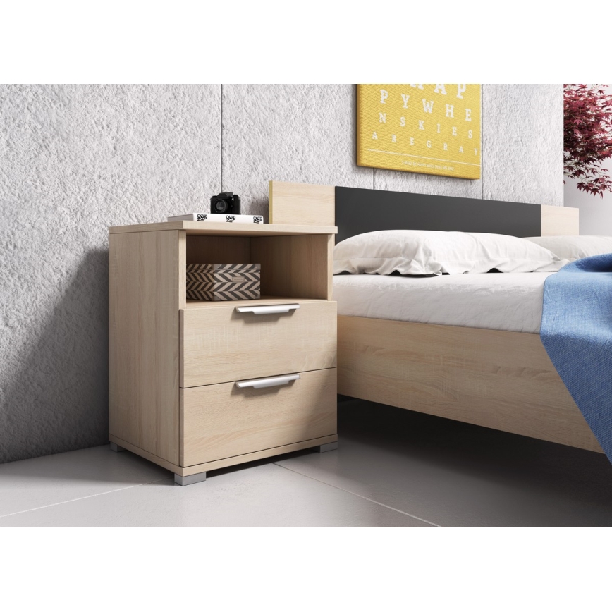 Chevet NED chêne Sonoma