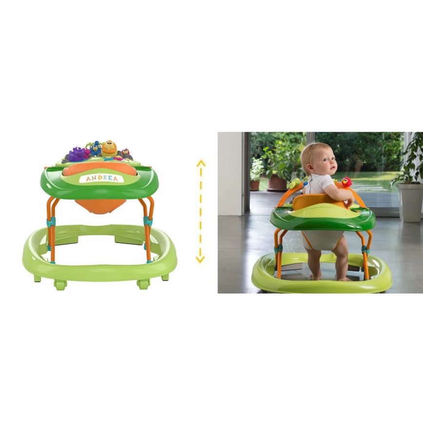 Chicco - Baby wandelaar WALKY TALKY 2xAA groen