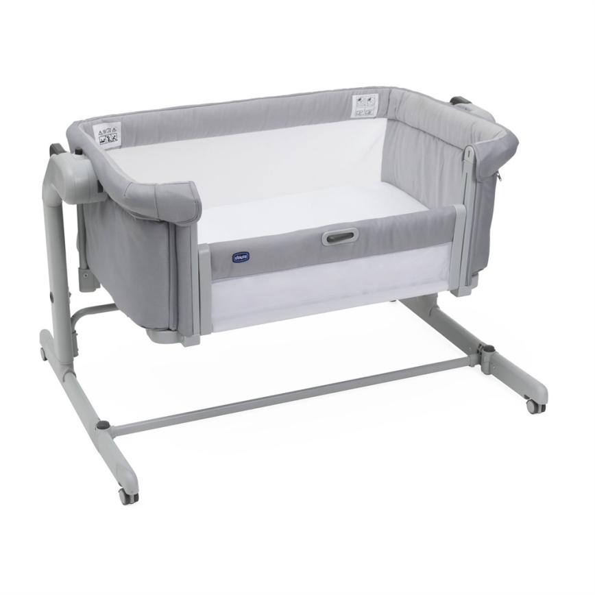 Chicco - Baby wieg 2in1 2v1 NEXT2ME MAGIC EVO lichtgrijs