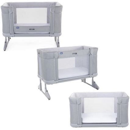 Chicco - Baby wieg 3in1 3v1 NEXT2ME FOREVER lichtgrijs