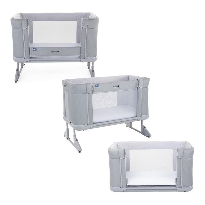 Chicco - Baby wieg 3in1 3v1 NEXT2ME FOREVER lichtgrijs